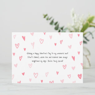 Cartes Pour Fêtes Annuelles Joyeux Valentin à ma tante