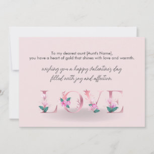 Cartes Pour Fêtes Annuelles Joyeux Valentin à ma tante