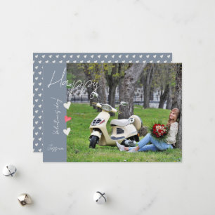 Cartes Pour Fêtes Annuelles Joyeux Valentin`s Day Modern Script photo