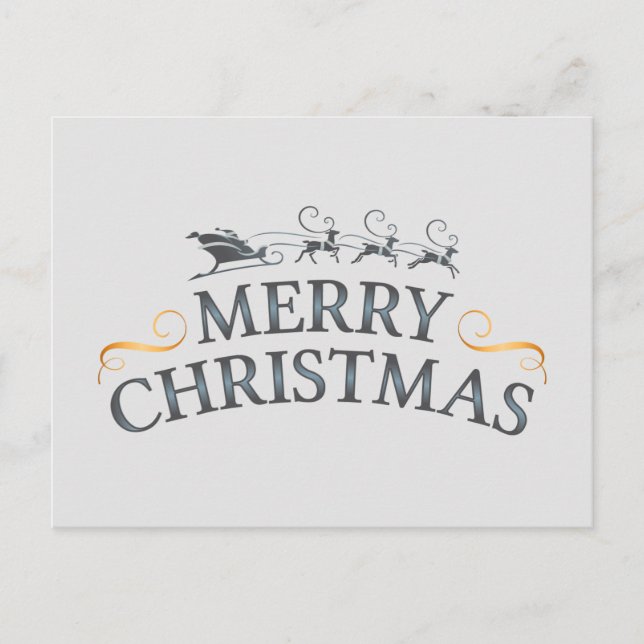 Cartes Pour Fêtes Annuelles Joyeux voeux de Noël (Devant)
