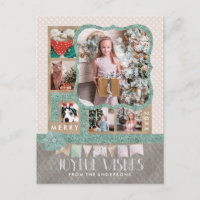 Joyeux voeux Noël 6 Photo personnalisée Collage