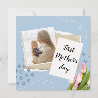 Cartes Pour Fêtes Annuelles Joyeux votre première fête des mères Photo Greetin