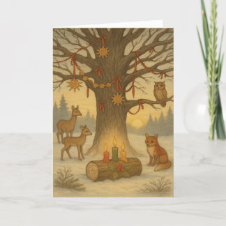 Cartes Pour Fêtes Annuelles Joyeux Yule