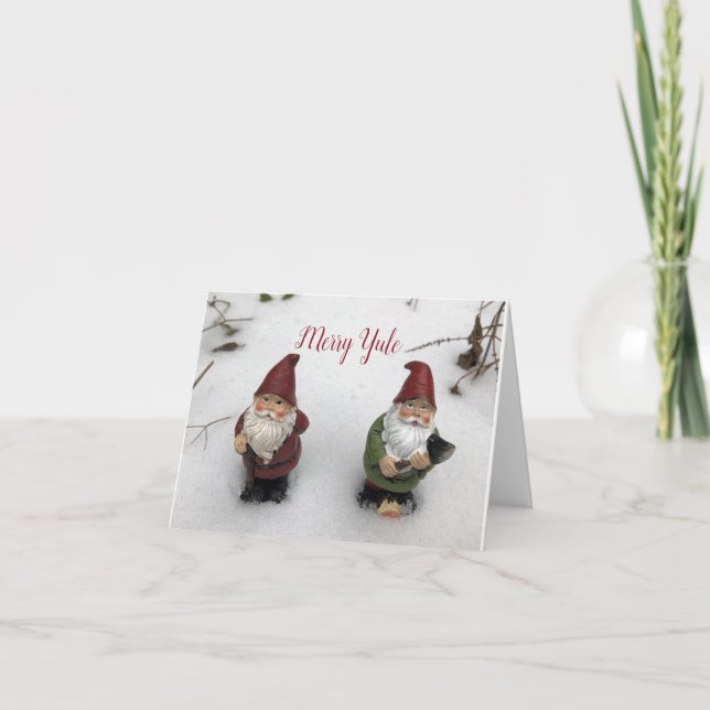 Cartes Pour Fêtes Annuelles Joyeux Yule (Devant)