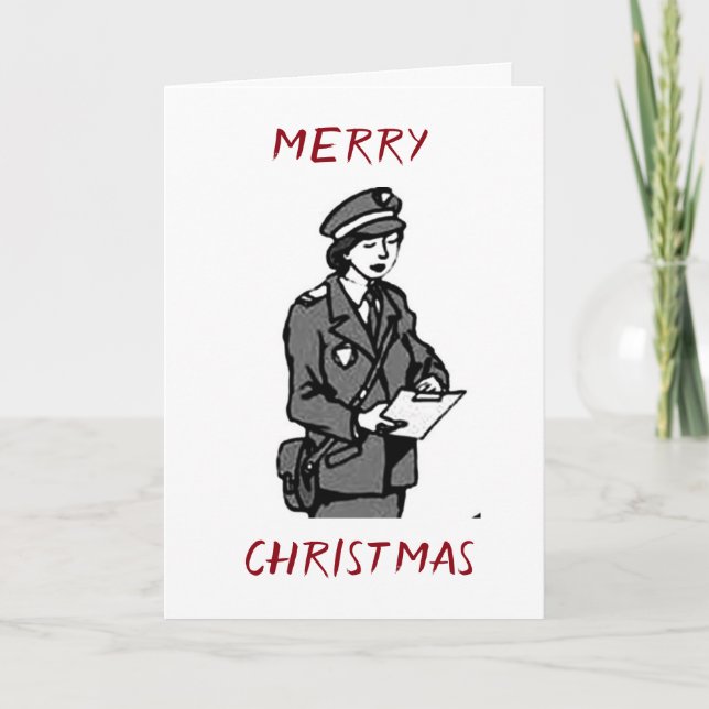 CARTES POUR FÊTES ANNUELLES * JOYEZ NOËL* À MA ***FEMME TRAVAILLANTE*** (Devant)