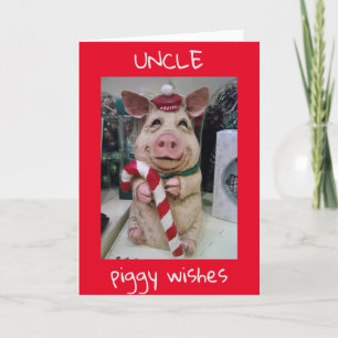 CARTES POUR FÊTES ANNUELLES JOYEZ NOËL À VOUS "ONCLE SPÉCIAL"