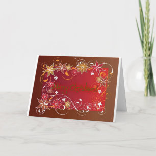 CARTES POUR FÊTES ANNUELLES JOYEZ NOËL ET HEUREUSE NOUVELLE ANNÉE