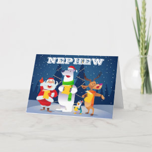 CARTES POUR FÊTES ANNUELLES **JOYEZ NOËL NEPHEW** CAROLER POUR VOUS ! HOL