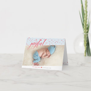 Cartes Pour Fêtes Annuelles JOYFUL NOËL FAMILLE PHOTO tendance type fun
