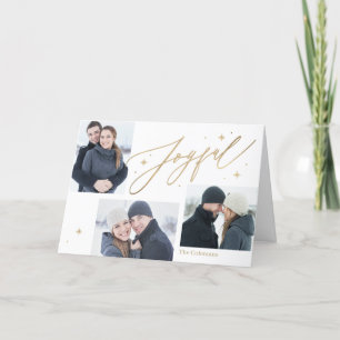 Cartes Pour Fêtes Annuelles Joyful Times 3 Photos Holiday Card