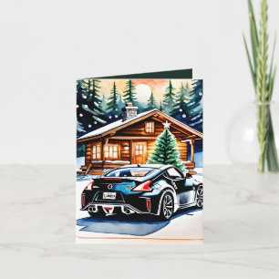 Cartes Pour Fêtes Annuelles Joyride : Un Joyeux voeux de Noël plié