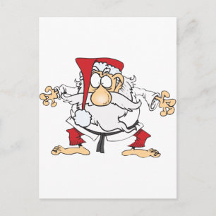 Cartes Pour Fêtes Annuelles Judo-Santa