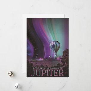 Cartes Pour Fêtes Annuelles Jupiter Travel by Hot Air Balloon Bighty Aurora