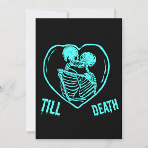 Cartes Pour Fêtes Annuelles Jusqu'à la mort Emo Goth Saint-Valentin