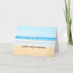 Cartes Pour Fêtes Annuelles Just you and your happiness