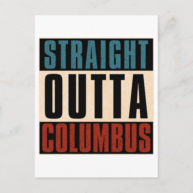 Cartes Pour Fêtes Annuelles Juste devant Columbus Ohio OH USA (Devant)