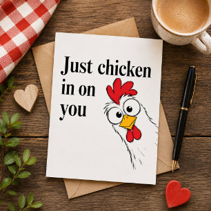 Cartes Pour Fêtes Annuelles Juste du poulet en vous