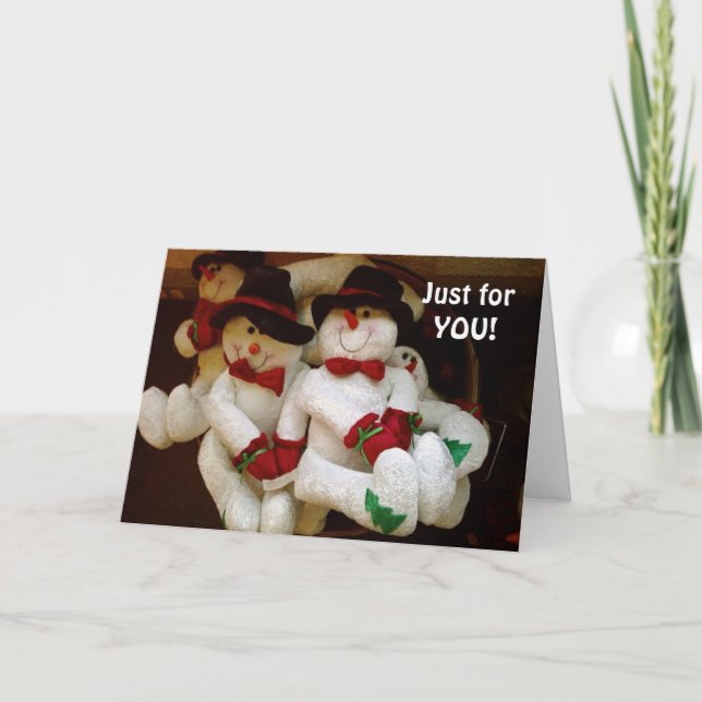 CARTES POUR FÊTES ANNUELLES JUSTE POUR VOUS PETIT CHRISTMAS UNIQUE (Devant)