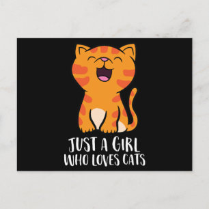 Cartes Pour Fêtes Annuelles Juste une fille qui aime les chats Pullover