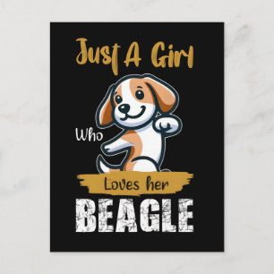 Cartes Pour Fêtes Annuelles Juste une fille qui aime son t-shirt de typographi