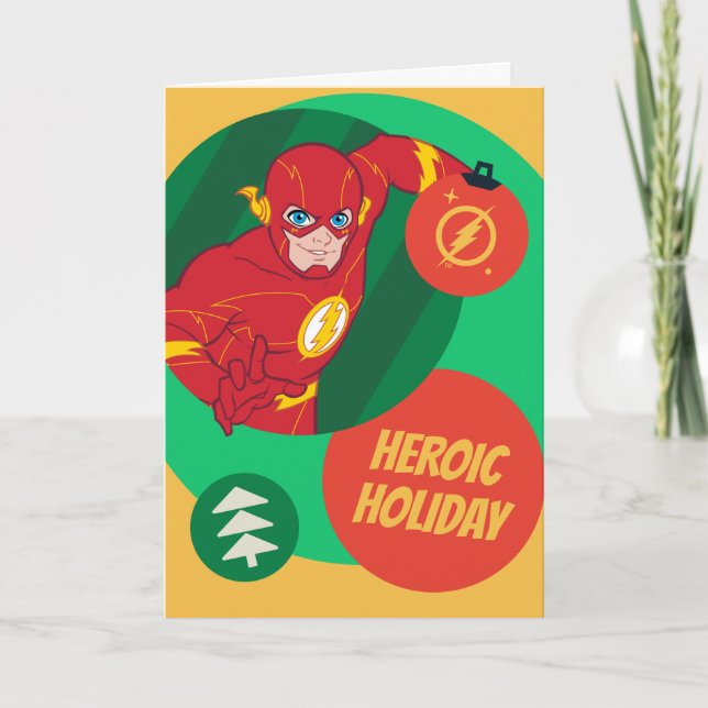 Cartes Pour Fêtes Annuelles Justice League The Flash Holiday Bauble (Devant)