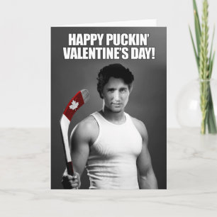 Cartes Pour Fêtes Annuelles Justin Trudeau : Bonne Saint Valentin à Puckin