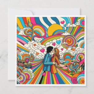Cartes Pour Fêtes Annuelles Kaleidoscope de l'amour