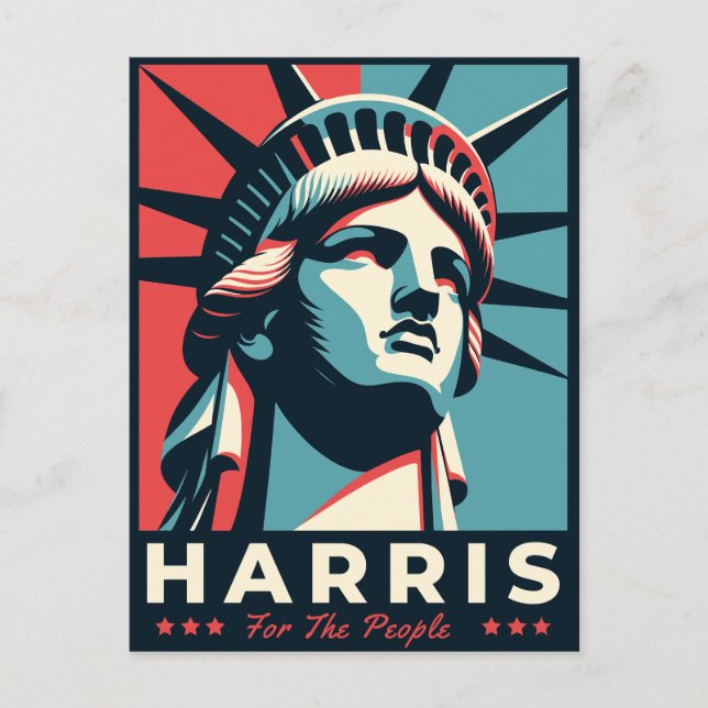 Cartes Pour Fêtes Annuelles Kamala Harris 2024 Vice-présidente de Black Woman  (Devant)