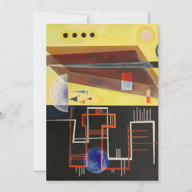 Cartes Pour Fêtes Annuelles Kandinsky Inner Alliance Abstraite (Devant)