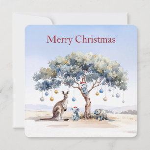 Cartes Pour Fêtes Annuelles Kangaroo Koalas Platypus Noël Gumtree Baubles