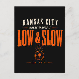 Cartes Pour Fêtes Annuelles Kansas City où l'orange est bas et lent