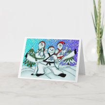 Karaté Christmas Snowmen
