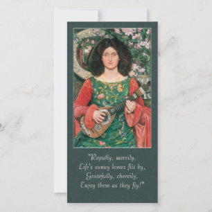 Cartes Pour Fêtes Annuelles Kate Bunce / Charlotte Brontë CC0349 Poésie Card