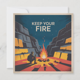 Cartes Pour Fêtes Annuelles Keep Your Fire