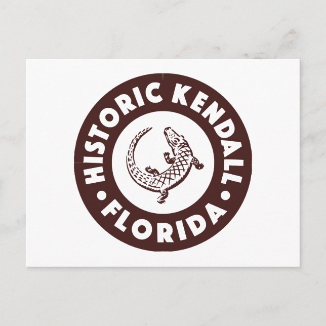 Cartes Pour Fêtes Annuelles Kendall Florida Circle - Brown (Devant)