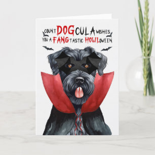 Cartes Pour Fêtes Annuelles Kerry Blue Terrier drôle nombre DOGcula Halloween