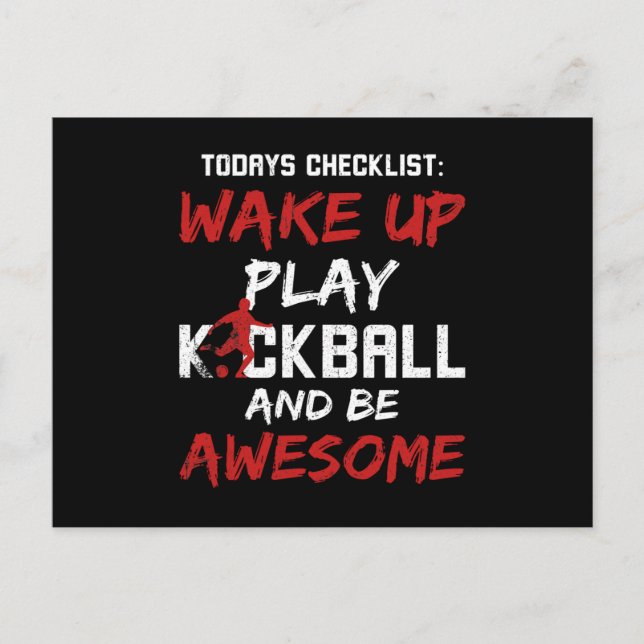 Cartes Pour Fêtes Annuelles Kickball mieux que thérapie (Devant)