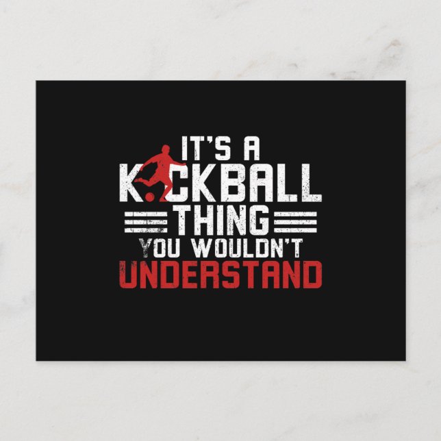 Cartes Pour Fêtes Annuelles Kickball Thing (Devant)