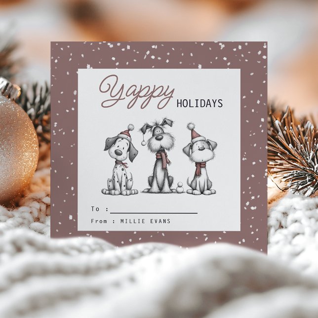 Cartes Pour Fêtes Annuelles Kids Classroom Dog Themed Yappy Holidays (Créateur téléchargé)