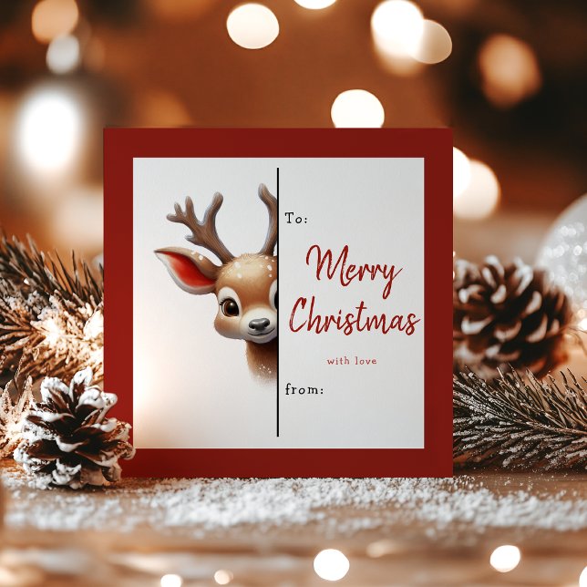 Cartes Pour Fêtes Annuelles Kids Classroom Reindeer Christmas Holiday Card (Créateur téléchargé)