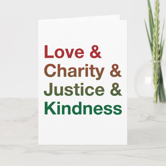 Cartes Pour Fêtes Annuelles Kind Words Holiday Card (Gradient) (Devant)