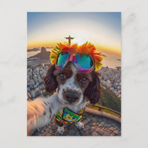 Cartes Pour Fêtes Annuelles King Charles Cocker Spaniel au Brésil