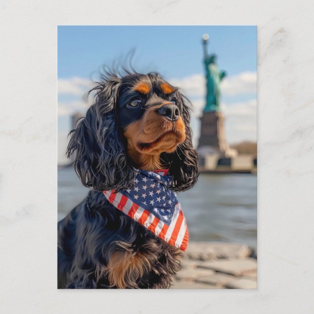 Cartes Pour Fêtes Annuelles King Charles Cocker Spaniel in New York (Devant)