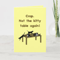 Kitty Table Funny Thanksgiving Kids Table Joke