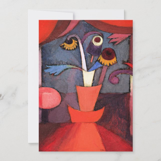 Cartes Pour Fêtes Annuelles Klee - Fleur d'automne (Devant)