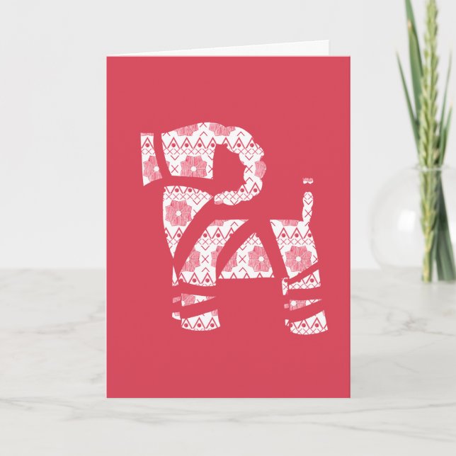 Cartes Pour Fêtes Annuelles Knit d'hiver Yule Bock Card (Devant)
