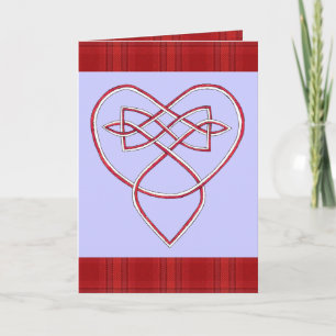 Cartes Pour Fêtes Annuelles Knotwork Valentine