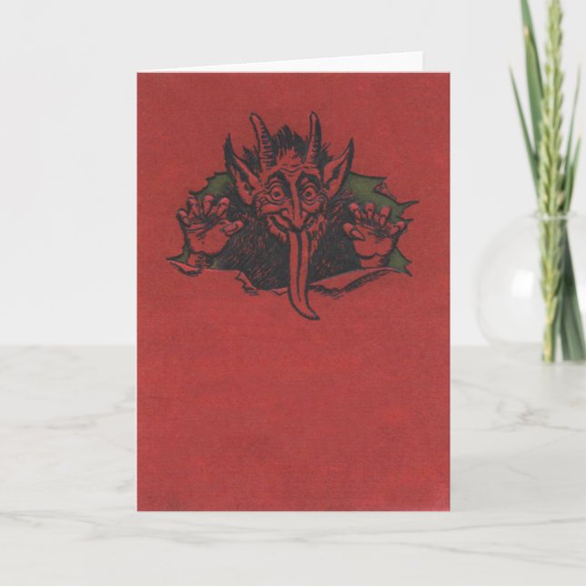 Cartes Pour Fêtes Annuelles Krampus (Devant)