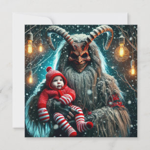 Cartes Pour Fêtes Annuelles Krampus de Noël