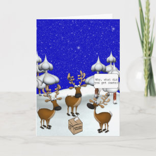 Cartes Pour Fêtes Annuelles KRW Ne détestez pas Noël Shopping Funny Card